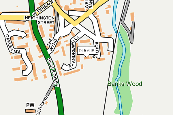 DL5 6JS map - OS OpenMap – Local (Ordnance Survey)