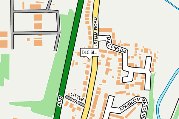 DL5 6LJ map - OS OpenMap – Local (Ordnance Survey)