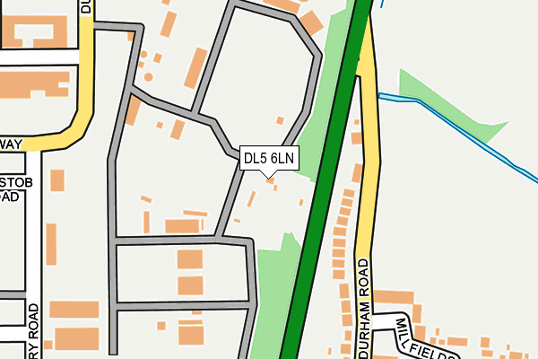 DL5 6LN map - OS OpenMap – Local (Ordnance Survey)