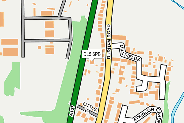 DL5 6PB map - OS OpenMap – Local (Ordnance Survey)