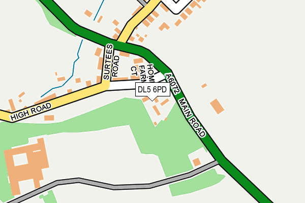 DL5 6PD map - OS OpenMap – Local (Ordnance Survey)