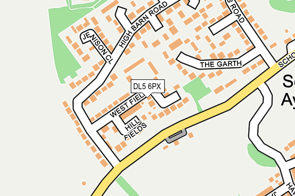 DL5 6PX map - OS OpenMap – Local (Ordnance Survey)