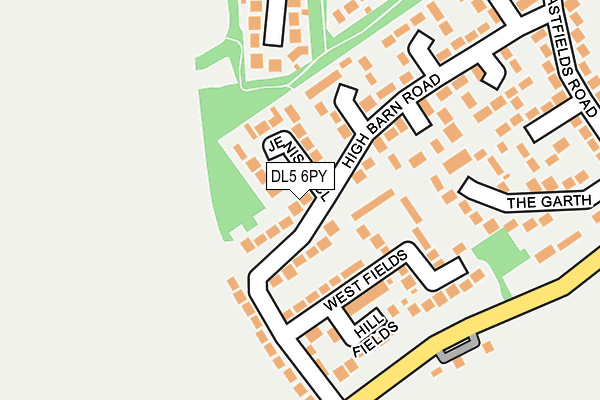 DL5 6PY map - OS OpenMap – Local (Ordnance Survey)