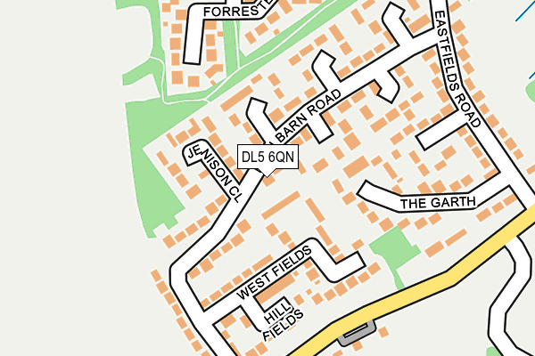 DL5 6QN map - OS OpenMap – Local (Ordnance Survey)