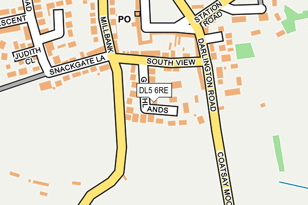 DL5 6RE map - OS OpenMap – Local (Ordnance Survey)