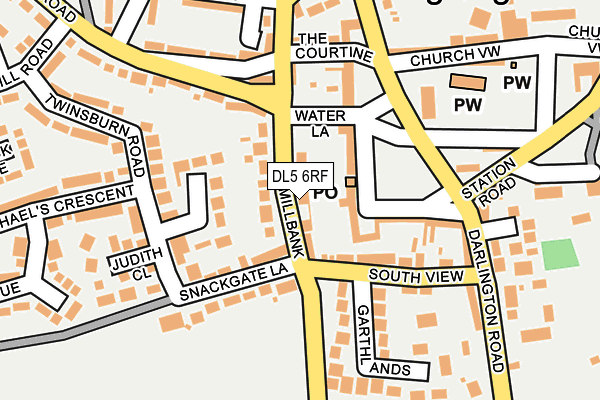 DL5 6RF map - OS OpenMap – Local (Ordnance Survey)