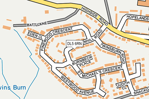DL5 6RN map - OS OpenMap – Local (Ordnance Survey)