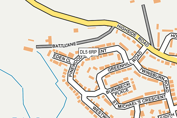 DL5 6RP map - OS OpenMap – Local (Ordnance Survey)
