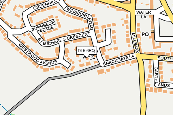 DL5 6RQ map - OS OpenMap – Local (Ordnance Survey)