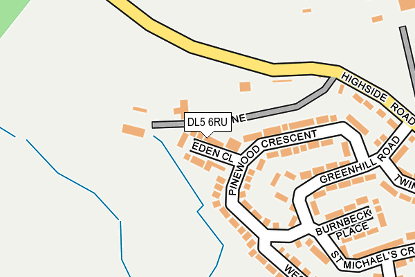 DL5 6RU map - OS OpenMap – Local (Ordnance Survey)