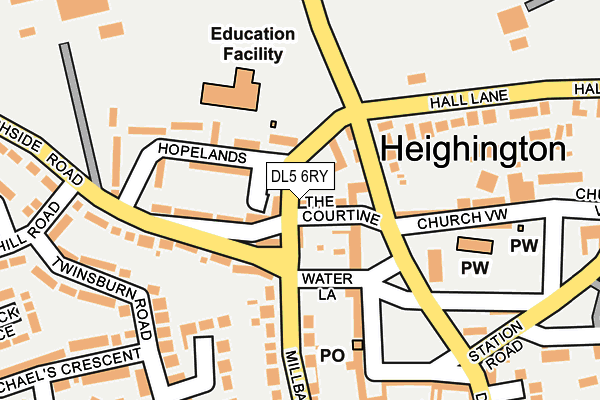 DL5 6RY map - OS OpenMap – Local (Ordnance Survey)