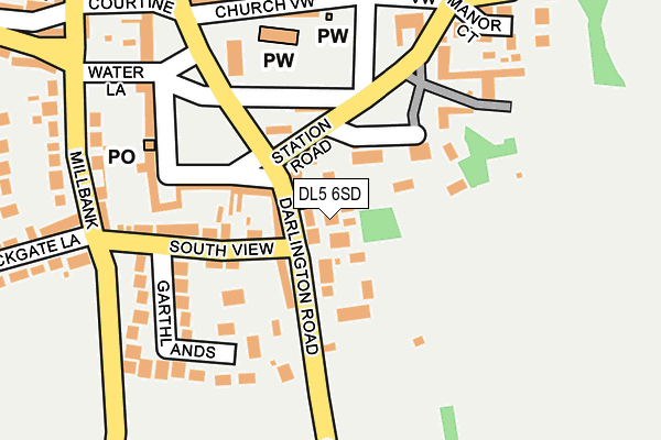 DL5 6SD map - OS OpenMap – Local (Ordnance Survey)