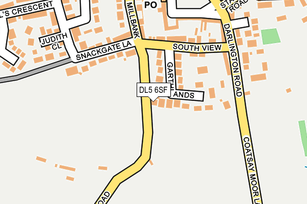 DL5 6SF map - OS OpenMap – Local (Ordnance Survey)