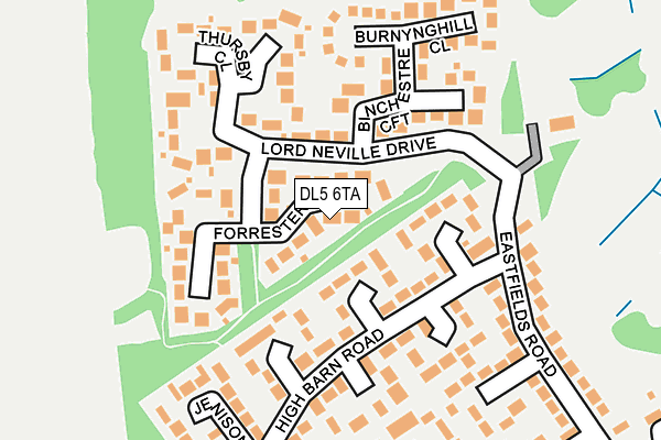 DL5 6TA map - OS OpenMap – Local (Ordnance Survey)