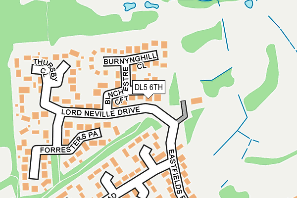 DL5 6TH map - OS OpenMap – Local (Ordnance Survey)