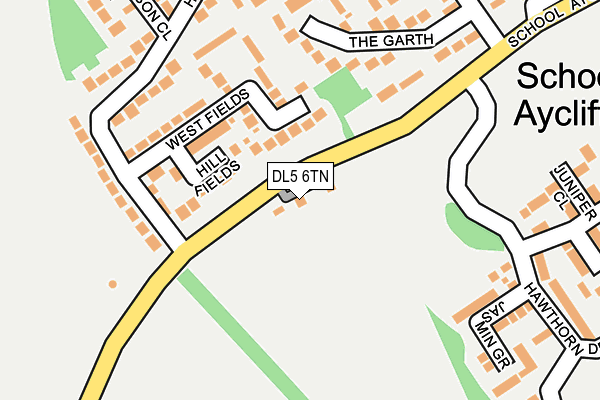 DL5 6TN map - OS OpenMap – Local (Ordnance Survey)