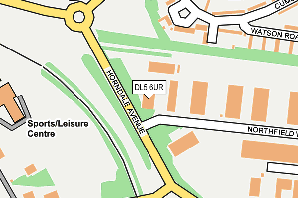 DL5 6UR map - OS OpenMap – Local (Ordnance Survey)