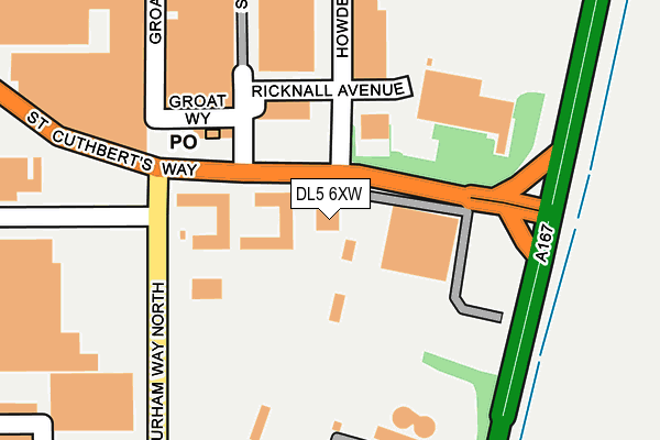 DL5 6XW map - OS OpenMap – Local (Ordnance Survey)