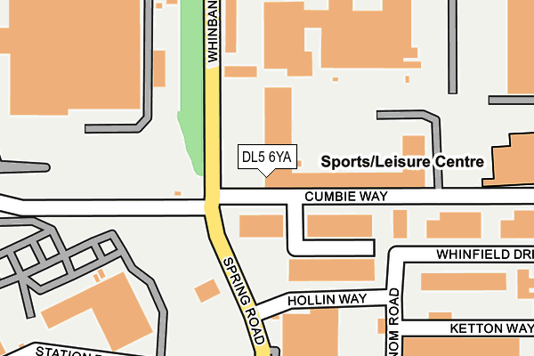DL5 6YA map - OS OpenMap – Local (Ordnance Survey)