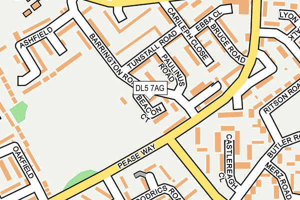 DL5 7AG map - OS OpenMap – Local (Ordnance Survey)