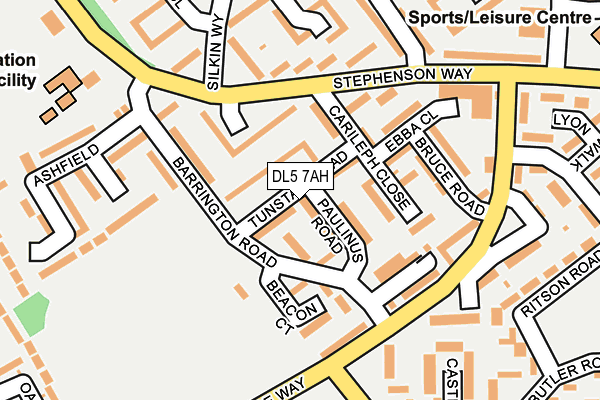DL5 7AH map - OS OpenMap – Local (Ordnance Survey)