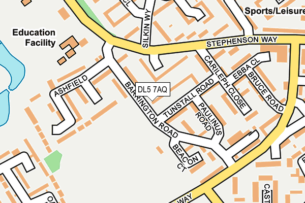 DL5 7AQ map - OS OpenMap – Local (Ordnance Survey)