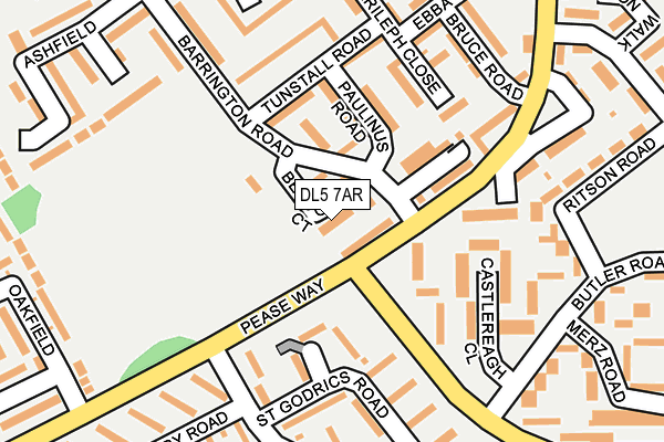DL5 7AR map - OS OpenMap – Local (Ordnance Survey)