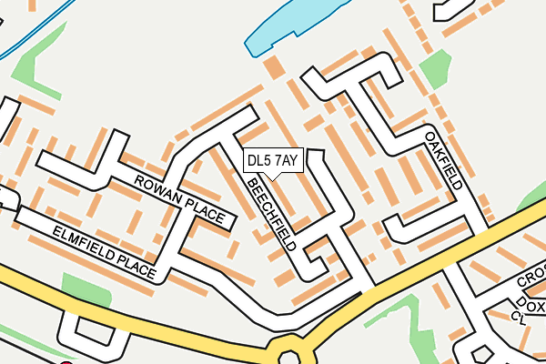 DL5 7AY map - OS OpenMap – Local (Ordnance Survey)