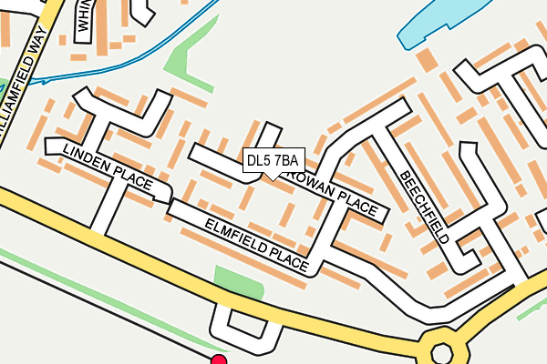 DL5 7BA map - OS OpenMap – Local (Ordnance Survey)