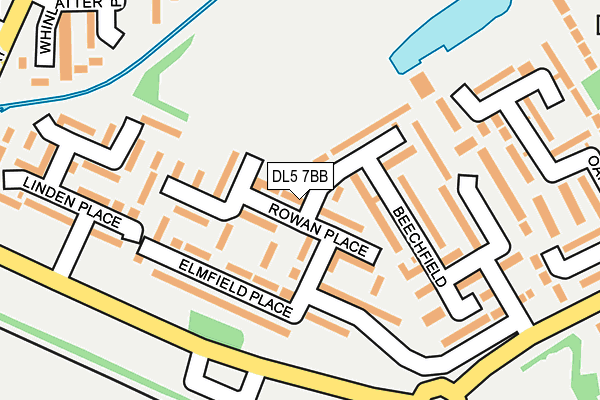 DL5 7BB map - OS OpenMap – Local (Ordnance Survey)
