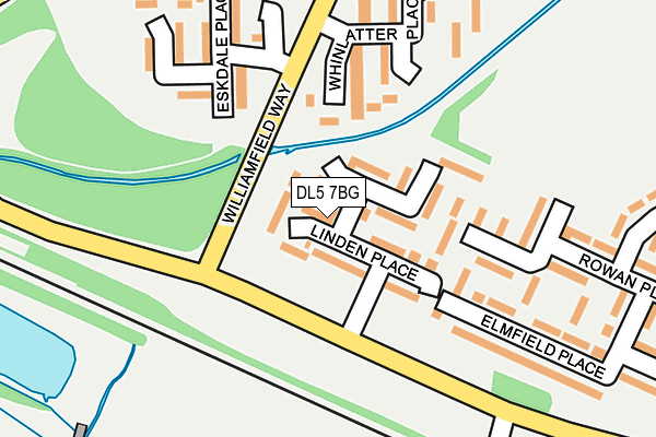 DL5 7BG map - OS OpenMap – Local (Ordnance Survey)