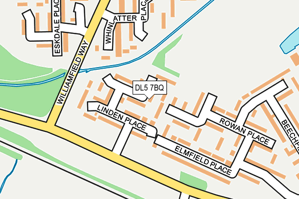 DL5 7BQ map - OS OpenMap – Local (Ordnance Survey)