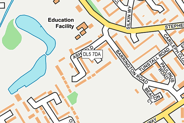 DL5 7DA map - OS OpenMap – Local (Ordnance Survey)