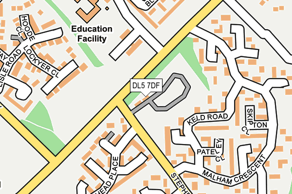DL5 7DF map - OS OpenMap – Local (Ordnance Survey)