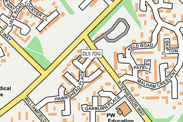 DL5 7DG map - OS OpenMap – Local (Ordnance Survey)