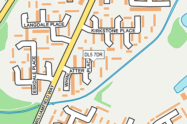 DL5 7DR map - OS OpenMap – Local (Ordnance Survey)