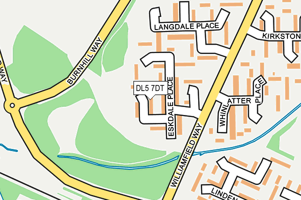 DL5 7DT map - OS OpenMap – Local (Ordnance Survey)