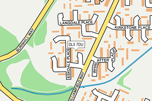 DL5 7DU map - OS OpenMap – Local (Ordnance Survey)