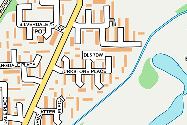 DL5 7DW map - OS OpenMap – Local (Ordnance Survey)