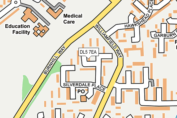DL5 7EA map - OS OpenMap – Local (Ordnance Survey)