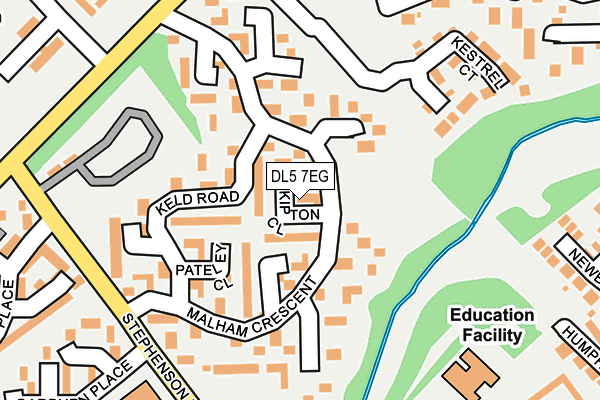 DL5 7EG map - OS OpenMap – Local (Ordnance Survey)