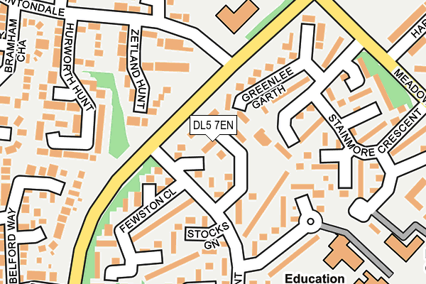 DL5 7EN map - OS OpenMap – Local (Ordnance Survey)