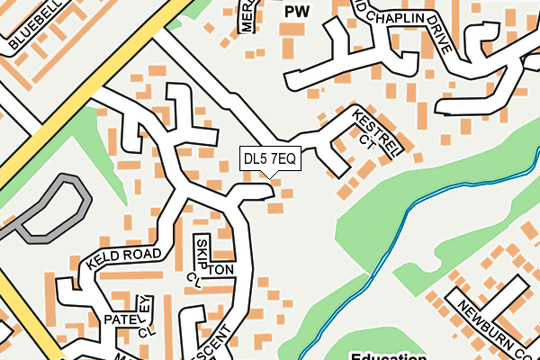 DL5 7EQ map - OS OpenMap – Local (Ordnance Survey)
