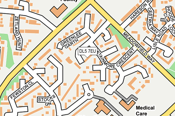 DL5 7EU map - OS OpenMap – Local (Ordnance Survey)