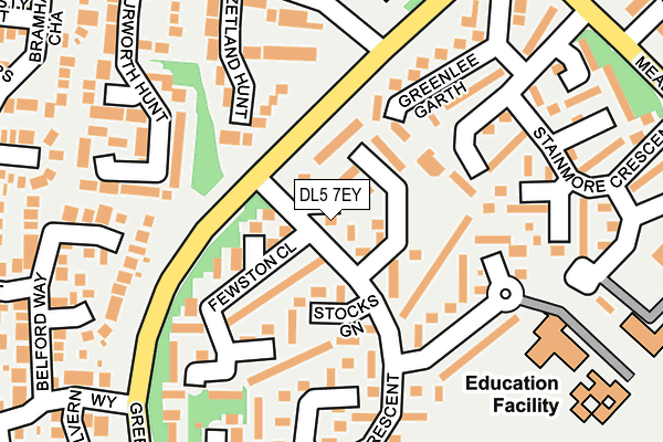 DL5 7EY map - OS OpenMap – Local (Ordnance Survey)
