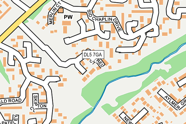 DL5 7GA map - OS OpenMap – Local (Ordnance Survey)
