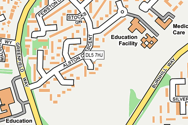 DL5 7HJ map - OS OpenMap – Local (Ordnance Survey)