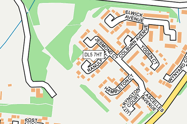 DL5 7HT map - OS OpenMap – Local (Ordnance Survey)