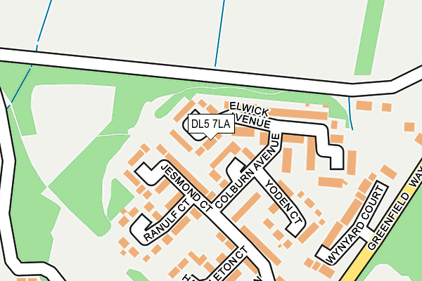 DL5 7LA map - OS OpenMap – Local (Ordnance Survey)