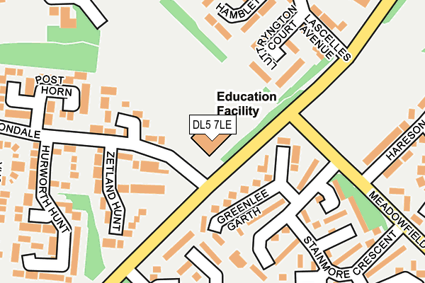 DL5 7LE map - OS OpenMap – Local (Ordnance Survey)